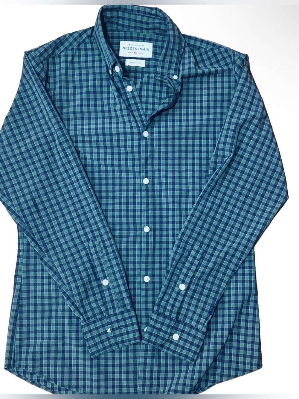 MIZZEN + MAIN Mens M Leeward Button Down Shirt Performance